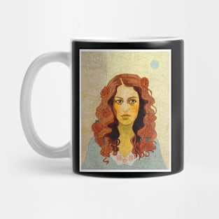 rose wine girl power Mug